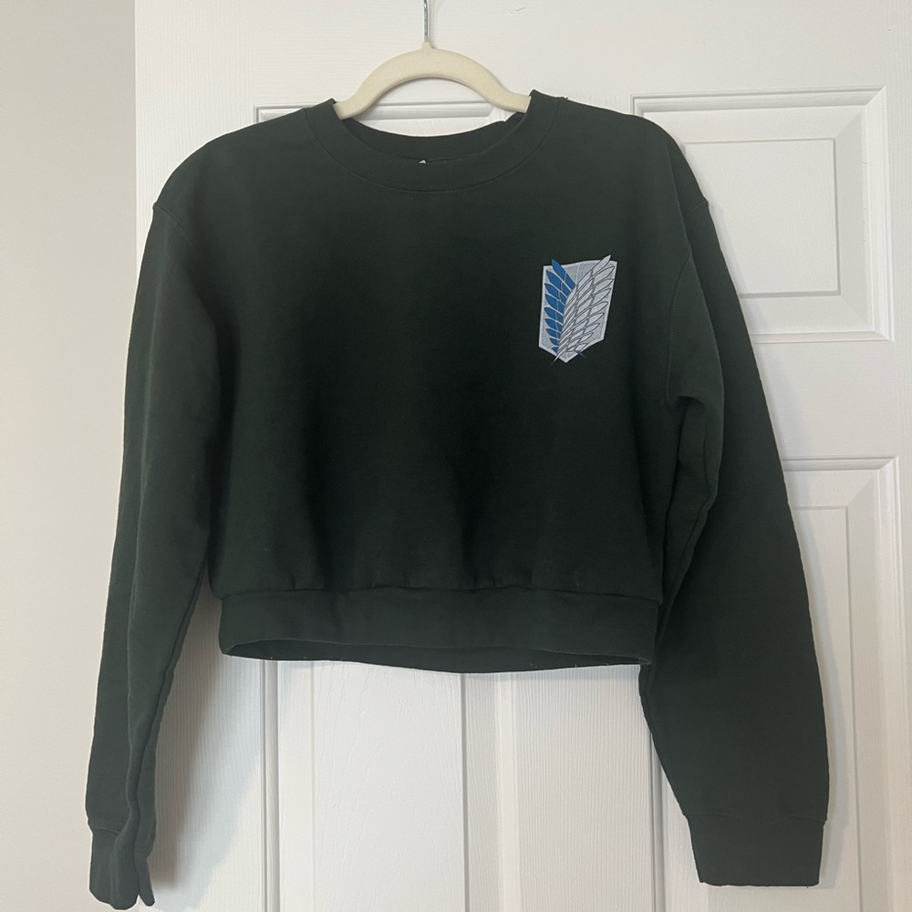 Cropped Attack on Titan Crewneck Sweatshirt